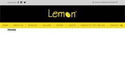 Desktop Screenshot of lemonsalons.com