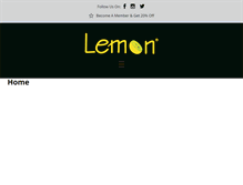 Tablet Screenshot of lemonsalons.com